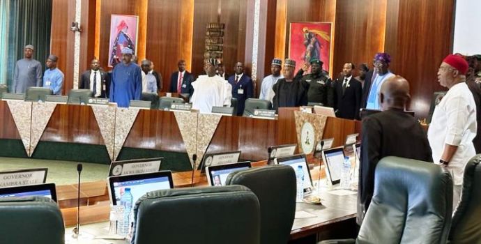 Tinubu Holds First Meeting With Nigeria Governors Forum In Aso Rock Tinubu Holds First Meeting With Nigeria Governors Forum In Aso Rock