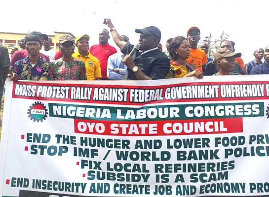 Oyo NLC Joins Other States In Nationwide Protest Oyo NLC Joins Other States In Nationwide Protest