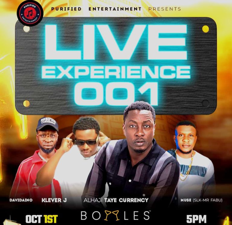 Taye Currency, Klever Jay, Others Set For Purified Entertainment’s Independence Day Show