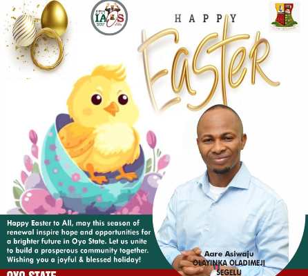Easter: PDP Governorship Aspirant, Segelu Salutes Christian Easter: PDP Governorship Aspirant, Segelu Salutes Christian