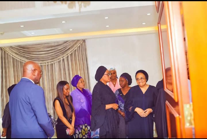 Photos As First Lady, Remi Tinubu Pays Condolences Visit To Ajimobis