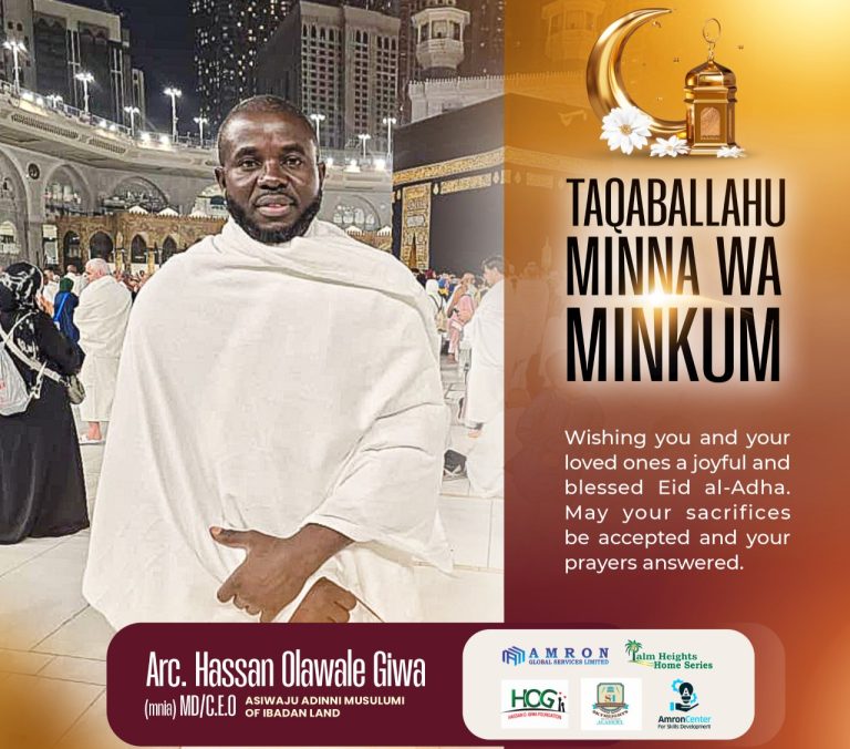 Eid-El-Kabir: ‘Let Us Continue To Maintain Peaceful Co-existence’- Asiwaju Adini, Hassan Giwa Urges Muslim 