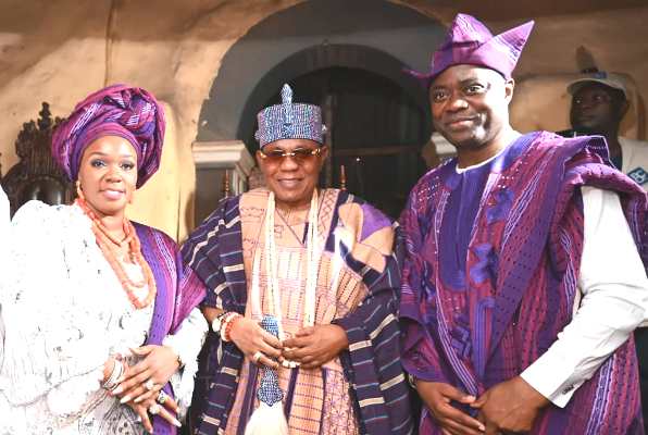Deji Of Akure Confers Chieftaincy Titles On Makinde, Wife Deji Of Akure Confers Chieftaincy Titles On Makinde, Wife